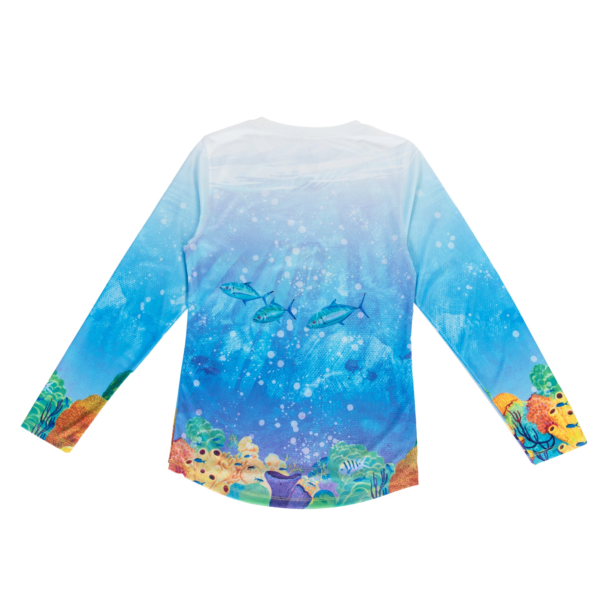 Kids Turtle Reef Long Sleeve Sun Protection Top View 2