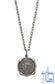 Large Size Relic Finish Sterling Silver Medallion with Necklace Chain
