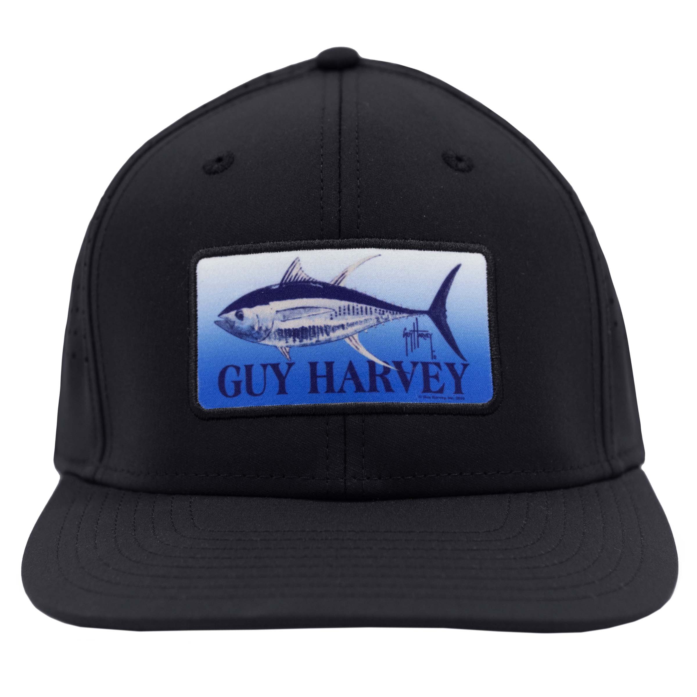 Men's Black Total Tuna Flex Fitted Trucker Hat View 2