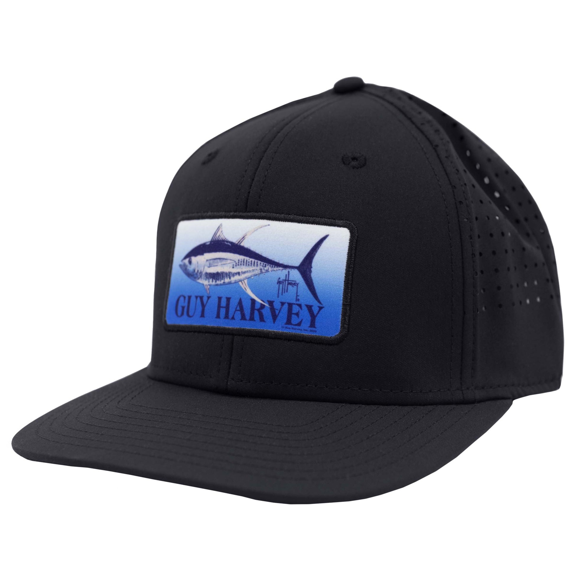 Men's Black Total Tuna Flex Fitted Trucker Hat View 1