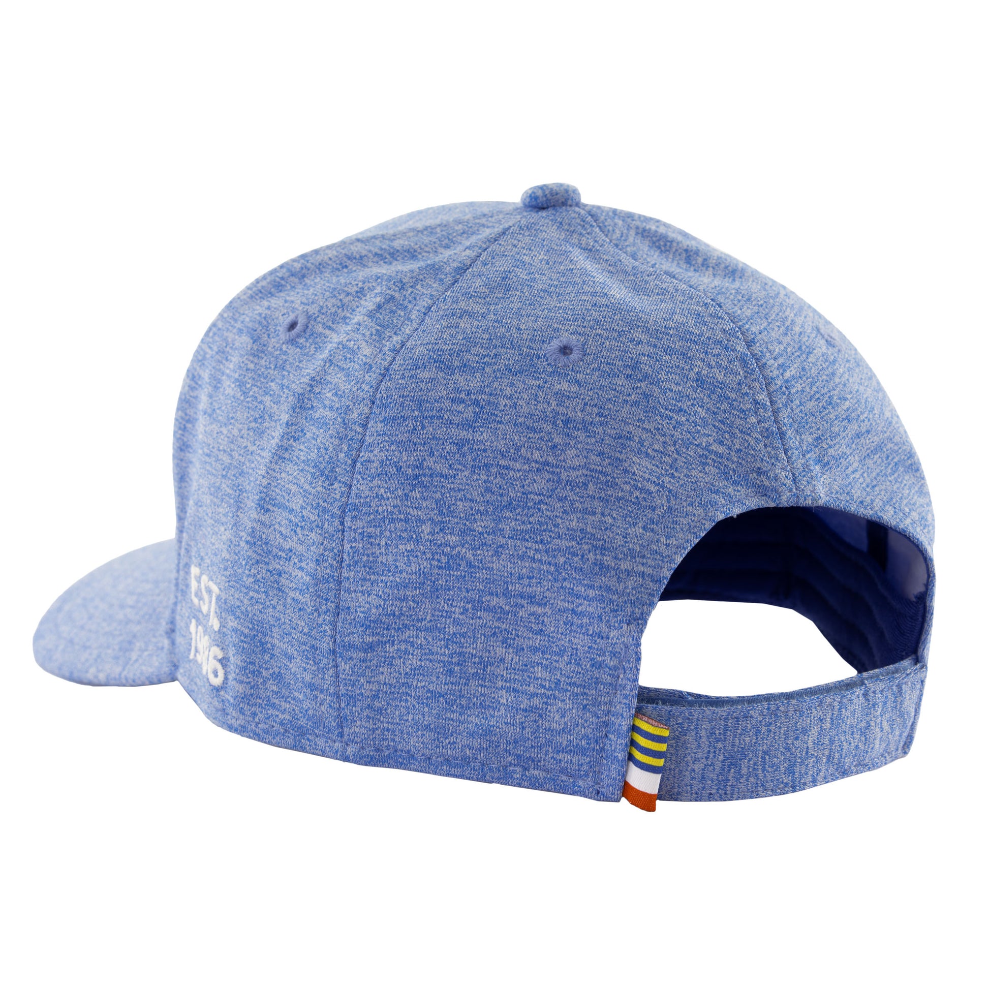 Men's Blue Cationic Velcro Back Performance Flex Fitted Hat View 3