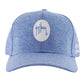Men's Blue Cationic Velcro Back Performance Flex Fitted Hat View 2