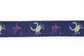 Men's Crab on Navy Leather Tab Belt View 2