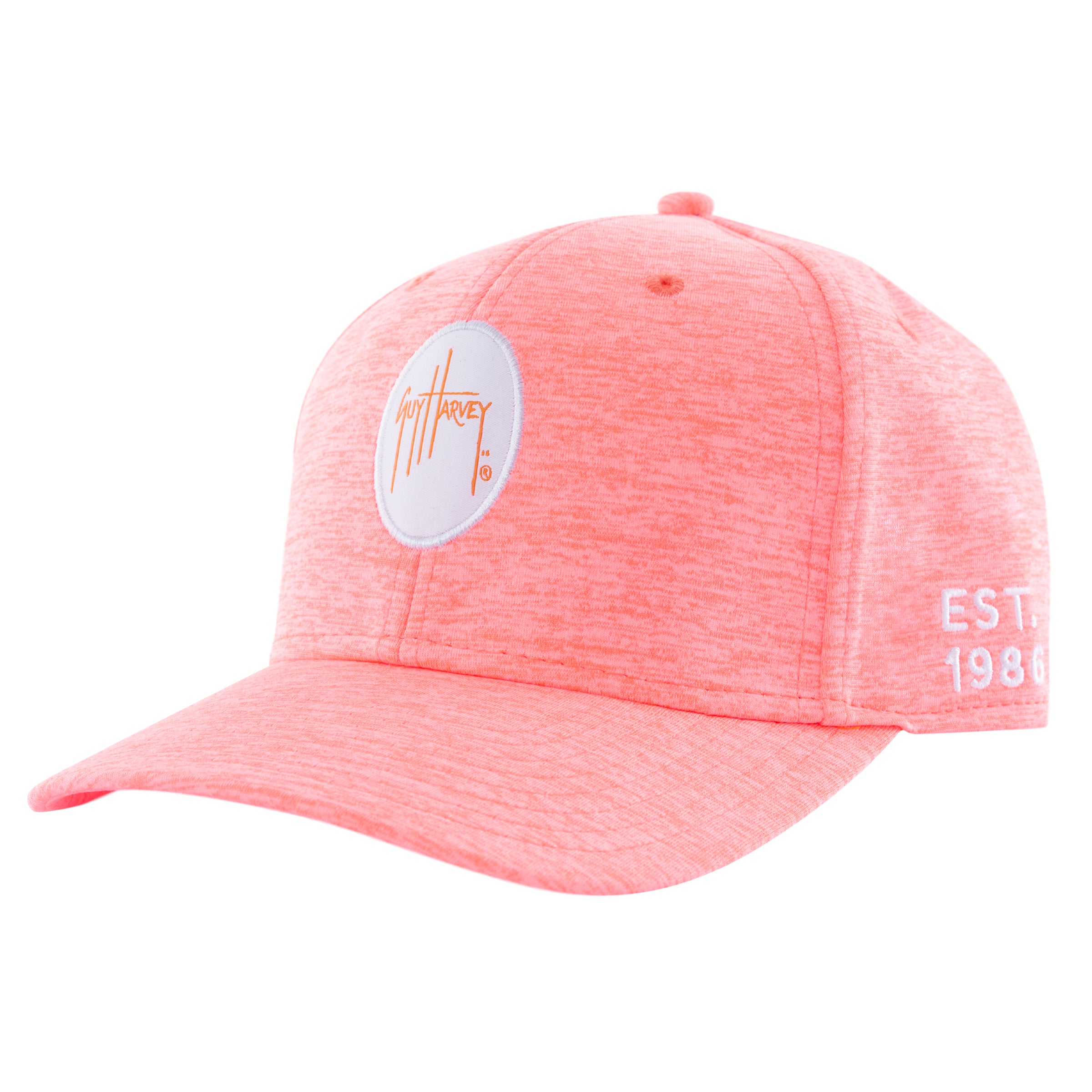 Ladies Orange Cationic Performance Flex Hat View 1