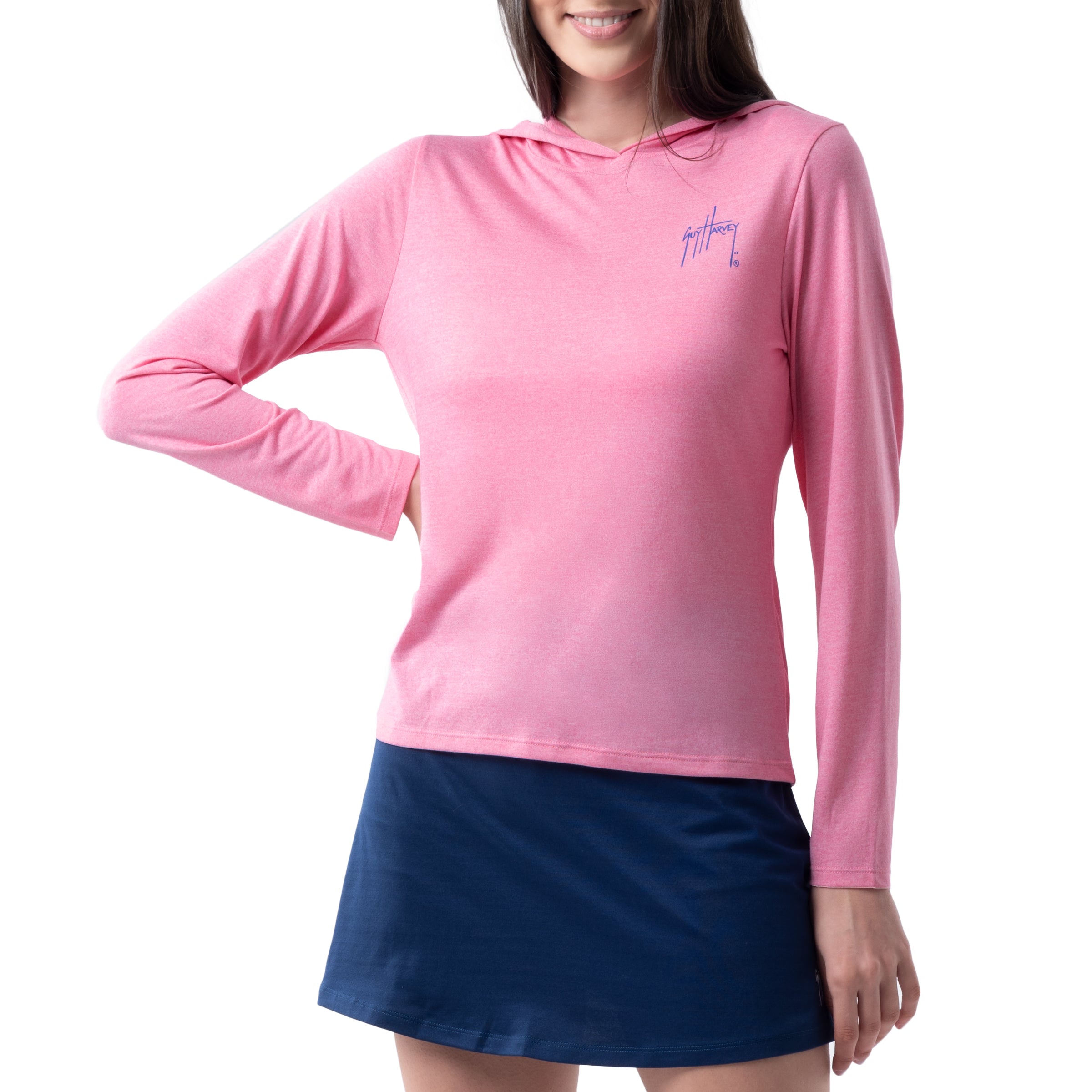 Ladies Marlin Scribble Performance Hoodie View 2