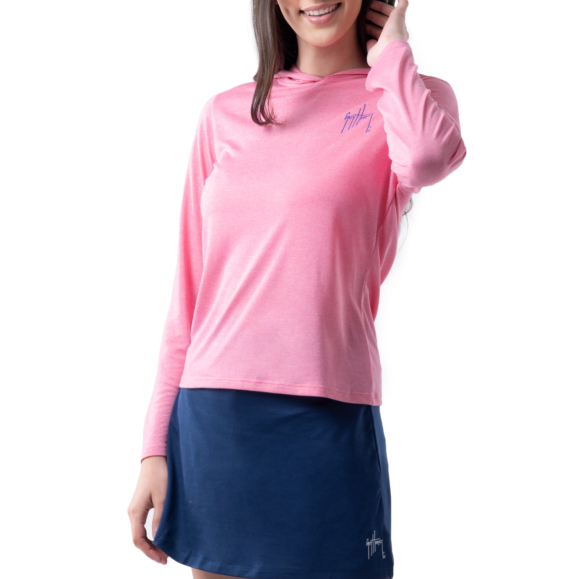 Ladies Marlin Scribble Performance Hoodie View 5