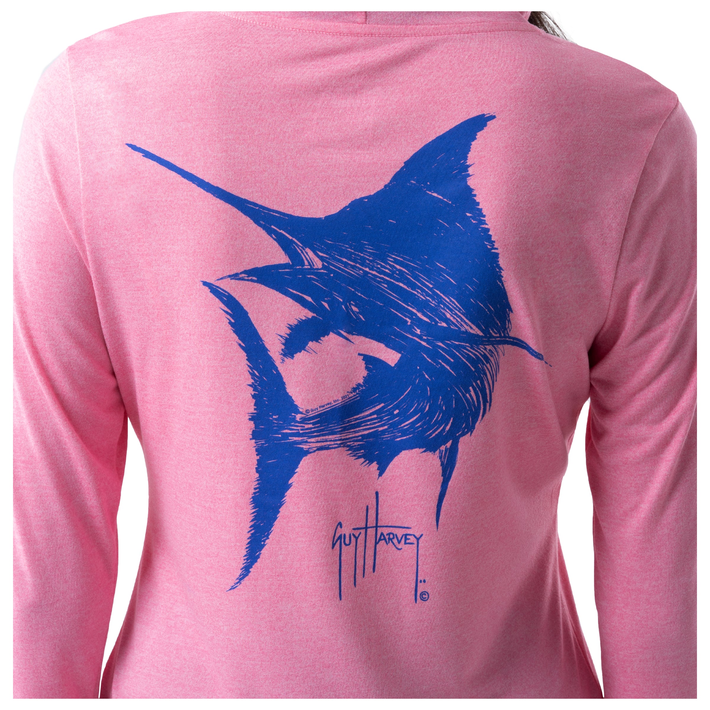 Ladies Marlin Scribble Performance Hoodie View 4