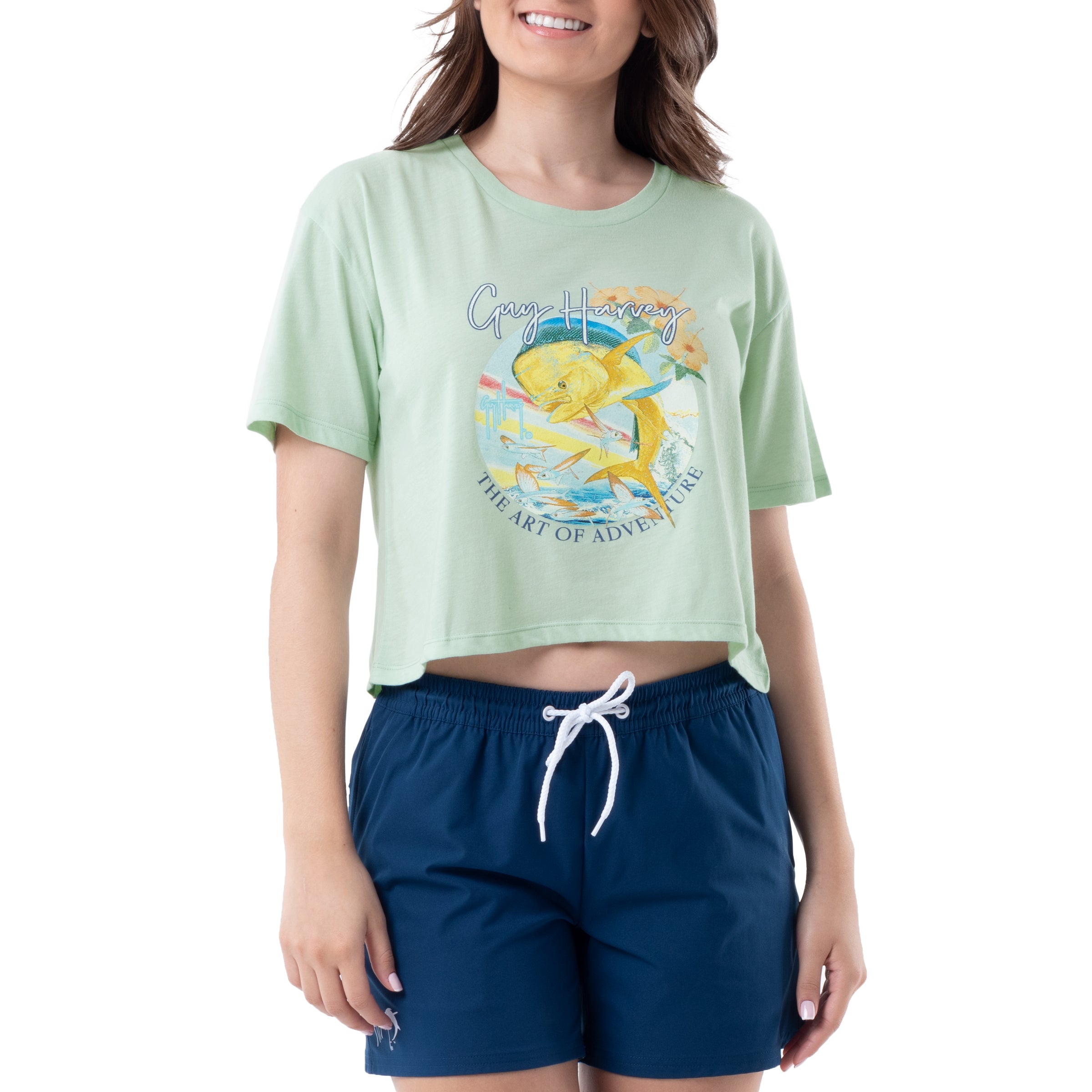 Ladies Mahi Mahi Crop Top View 5