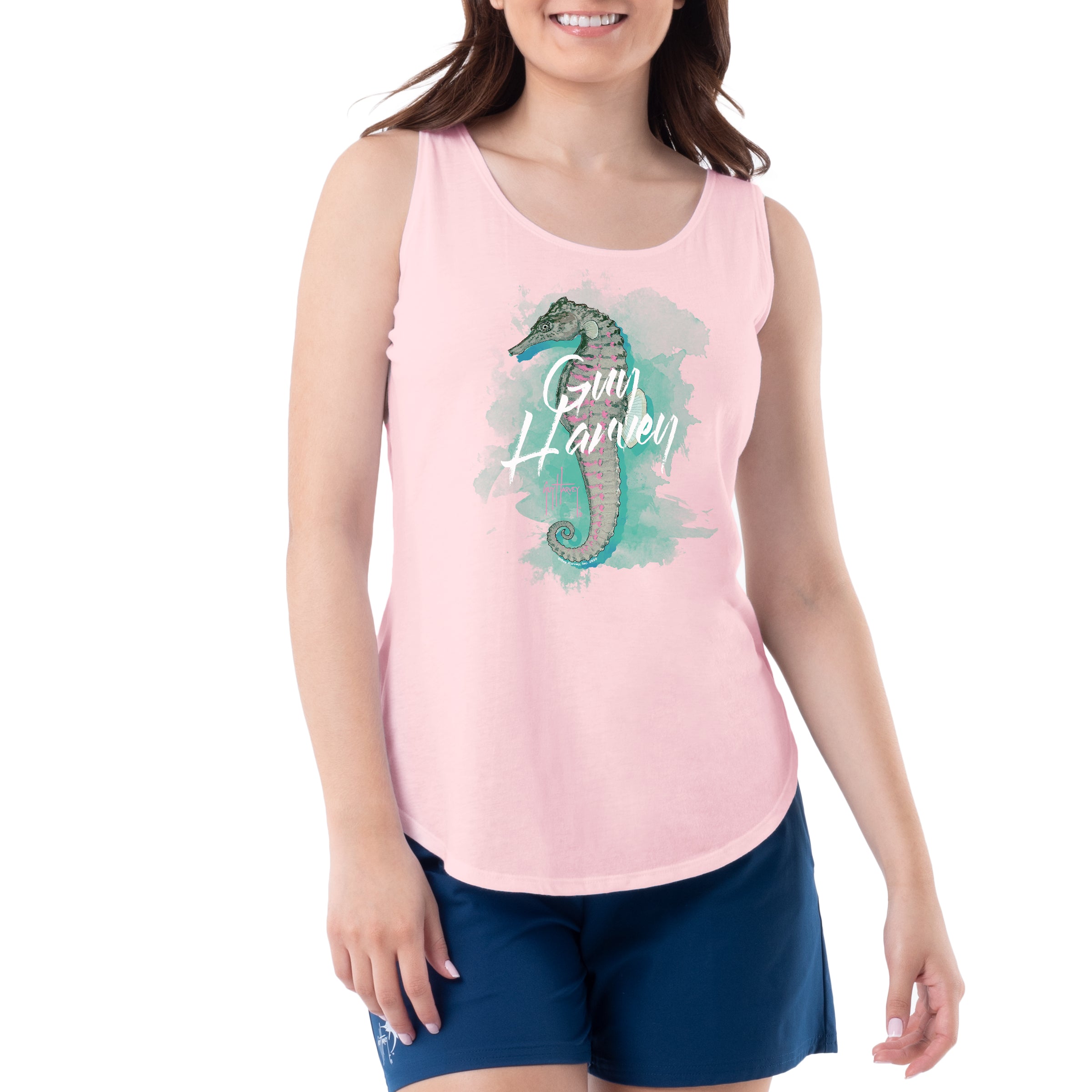 Ladies Undersea Horse Tank Top View 2