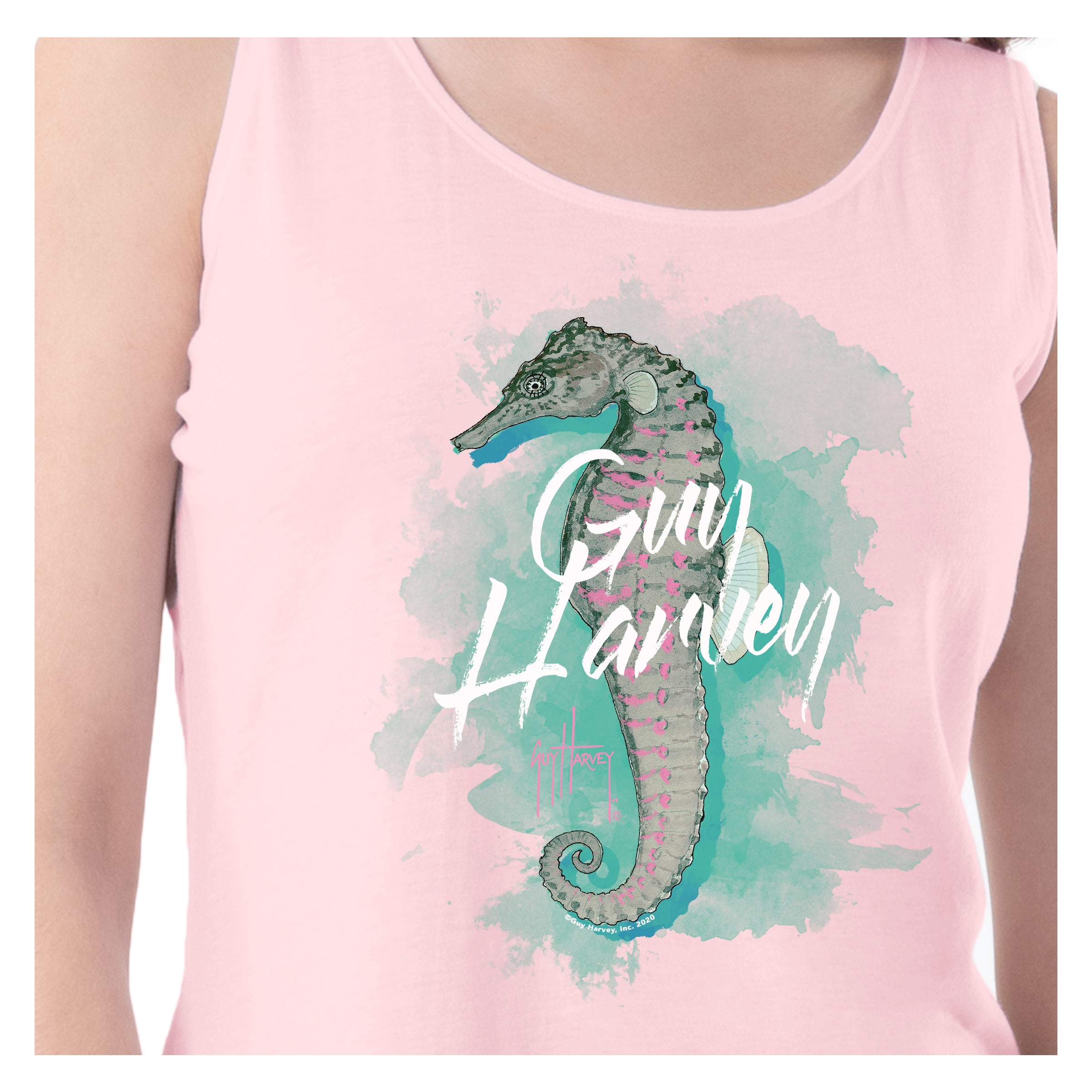 Ladies Undersea Horse Tank Top View 1