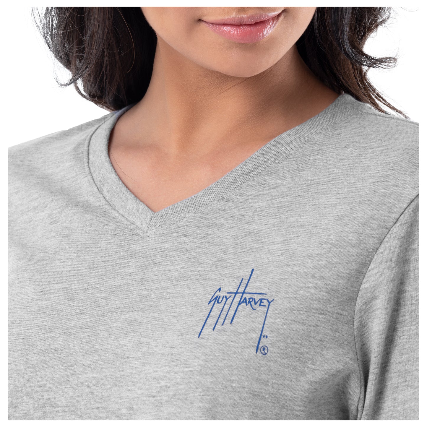 Ladies Queen Angel Long Sleeve V-Neck T-Shirt View 4