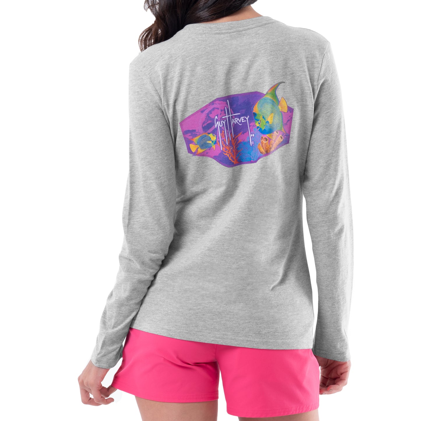 Ladies Queen Angel Long Sleeve V-Neck T-Shirt View 1