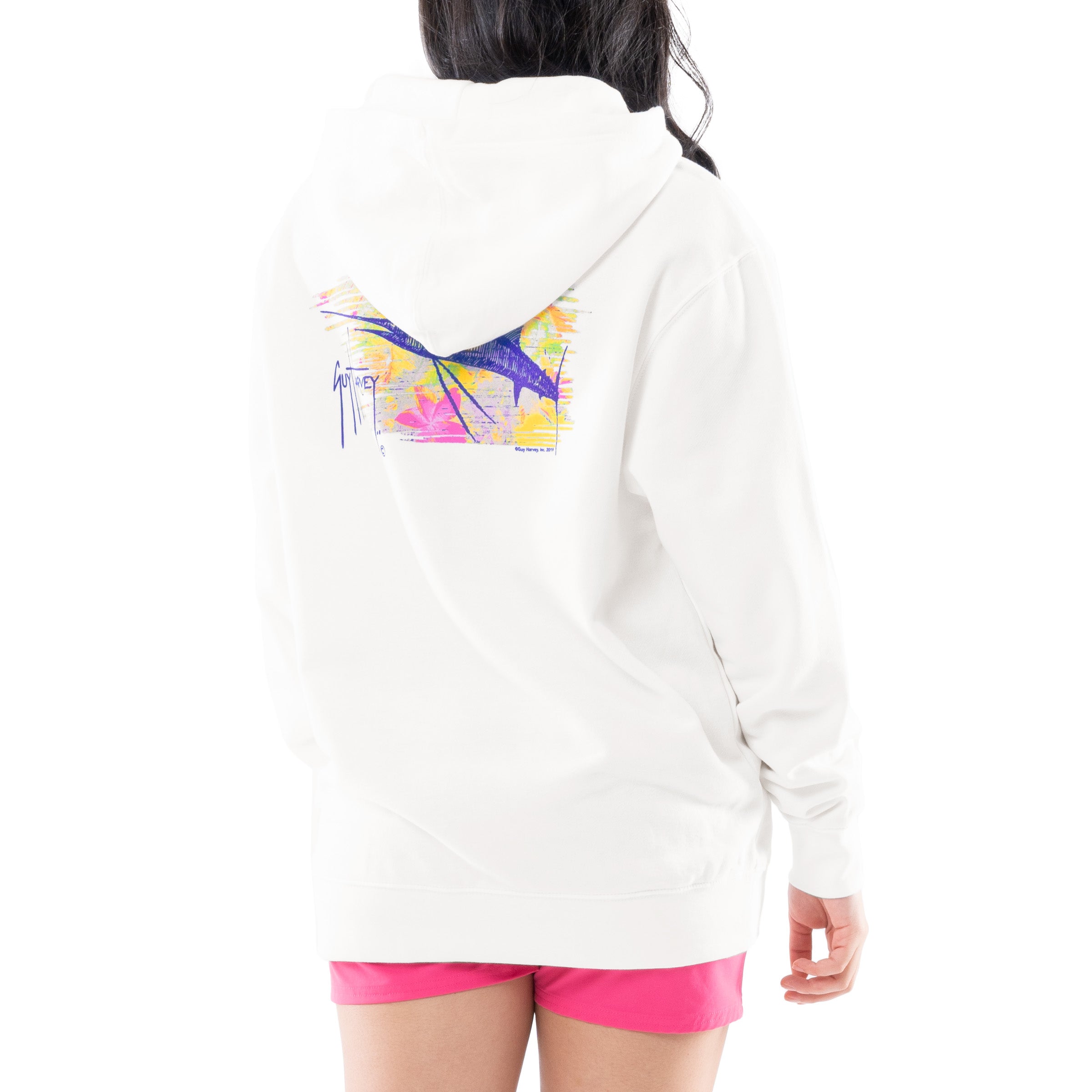 Ladies Swift Art Fleece Hoodie View 3