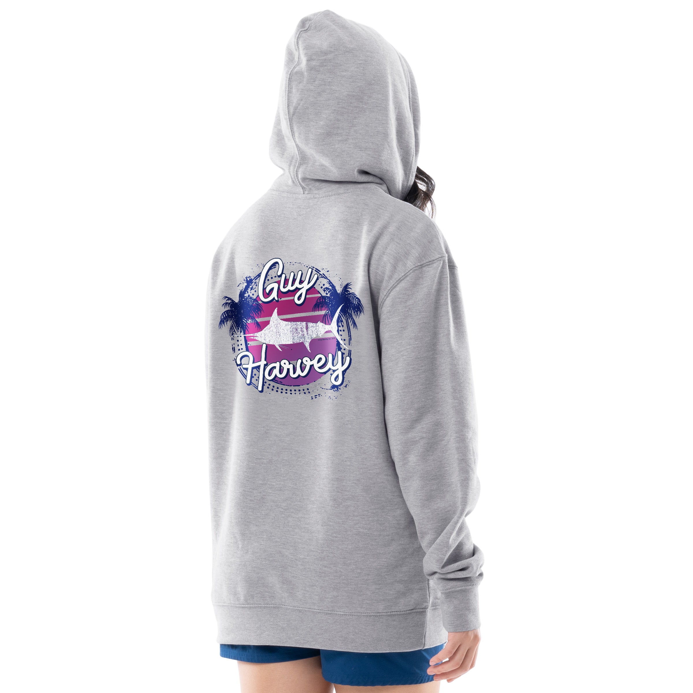 Ladies Marlin Sunrise Fleece Hoodie View 11