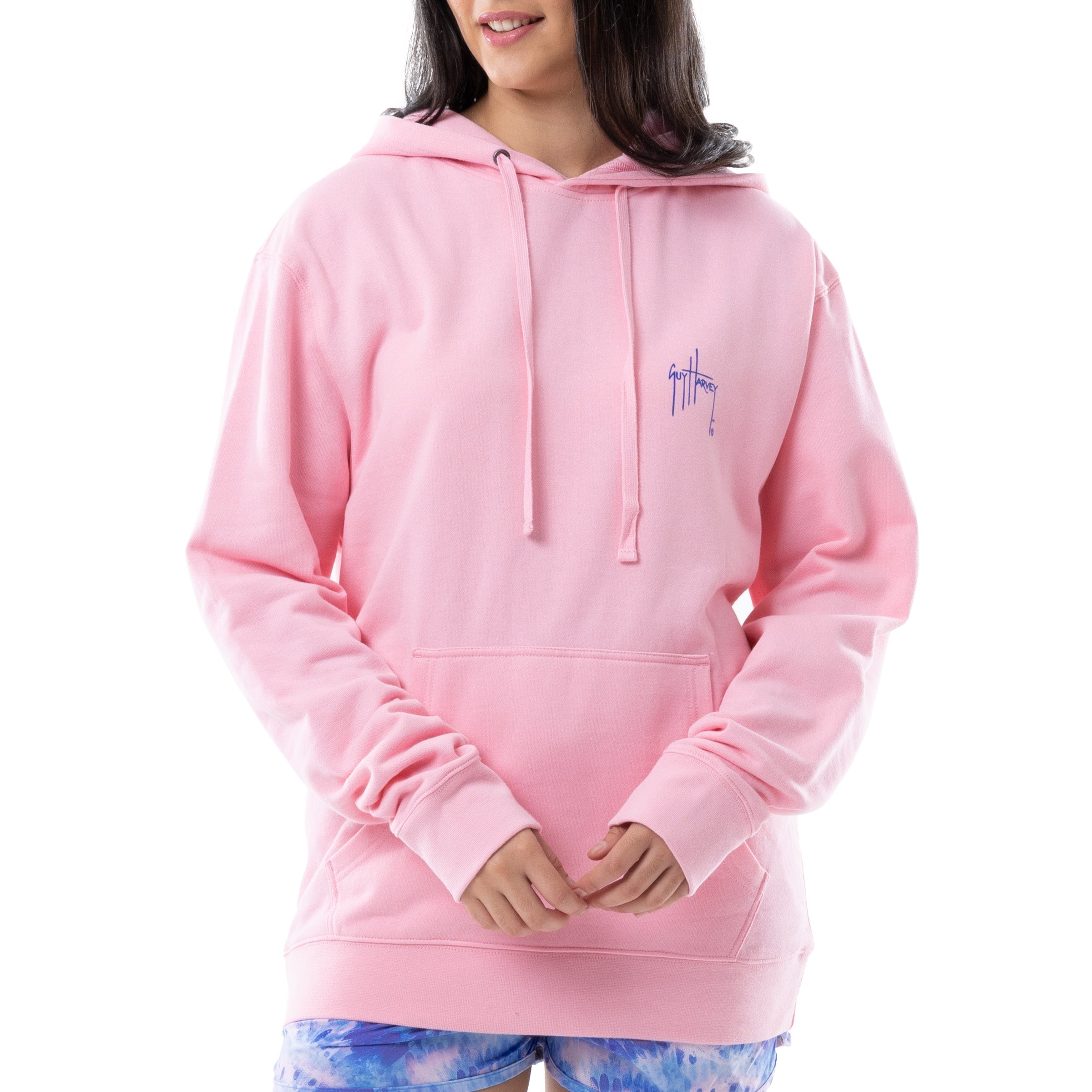 Ladies Marlin Sunrise Fleece Hoodie View 2