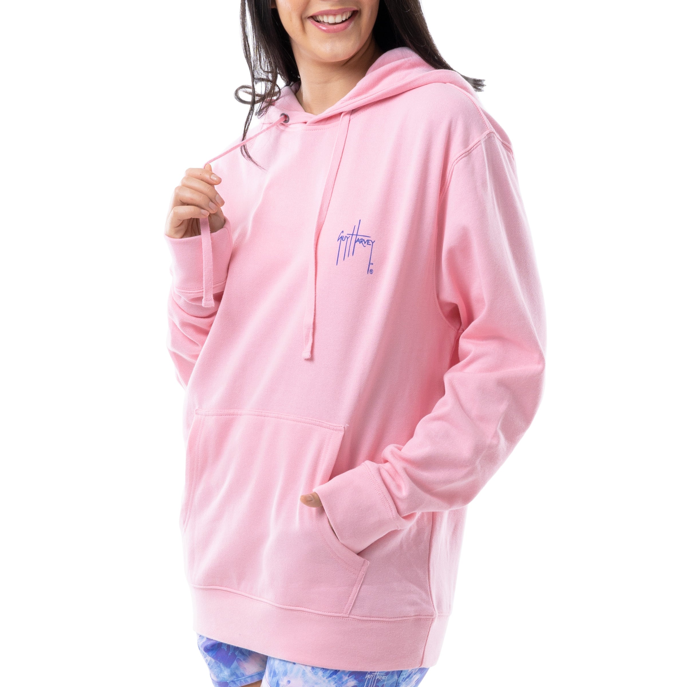 Ladies Marlin Sunrise Fleece Hoodie View 5