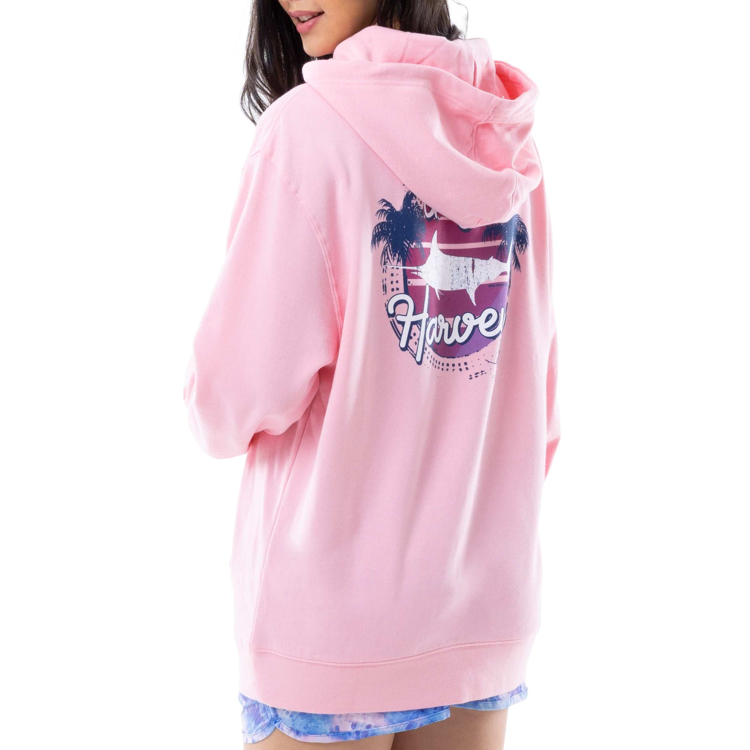 Ladies Marlin Sunrise Fleece Hoodie View 4