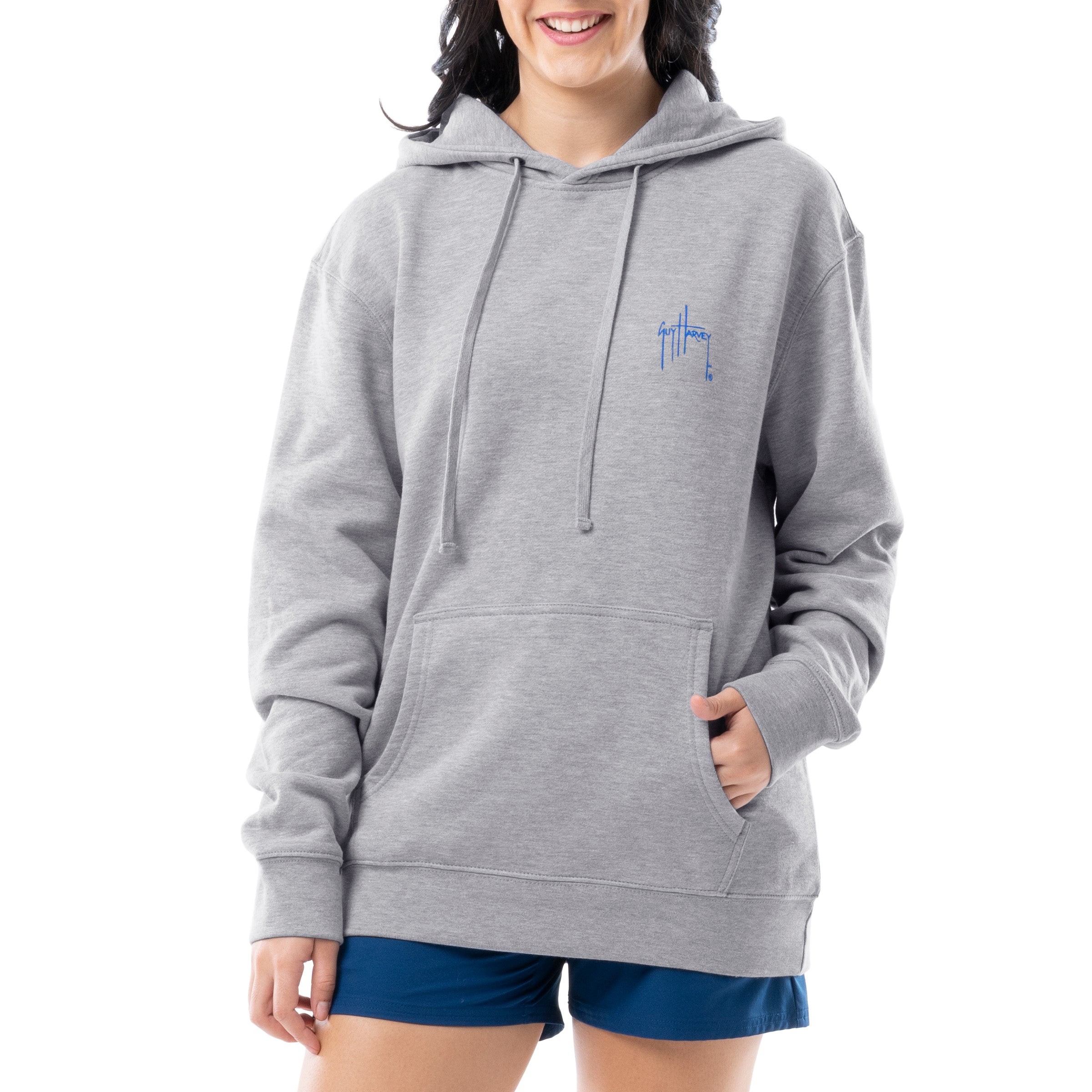 Ladies Marlin Sunrise Fleece Hoodie View 12