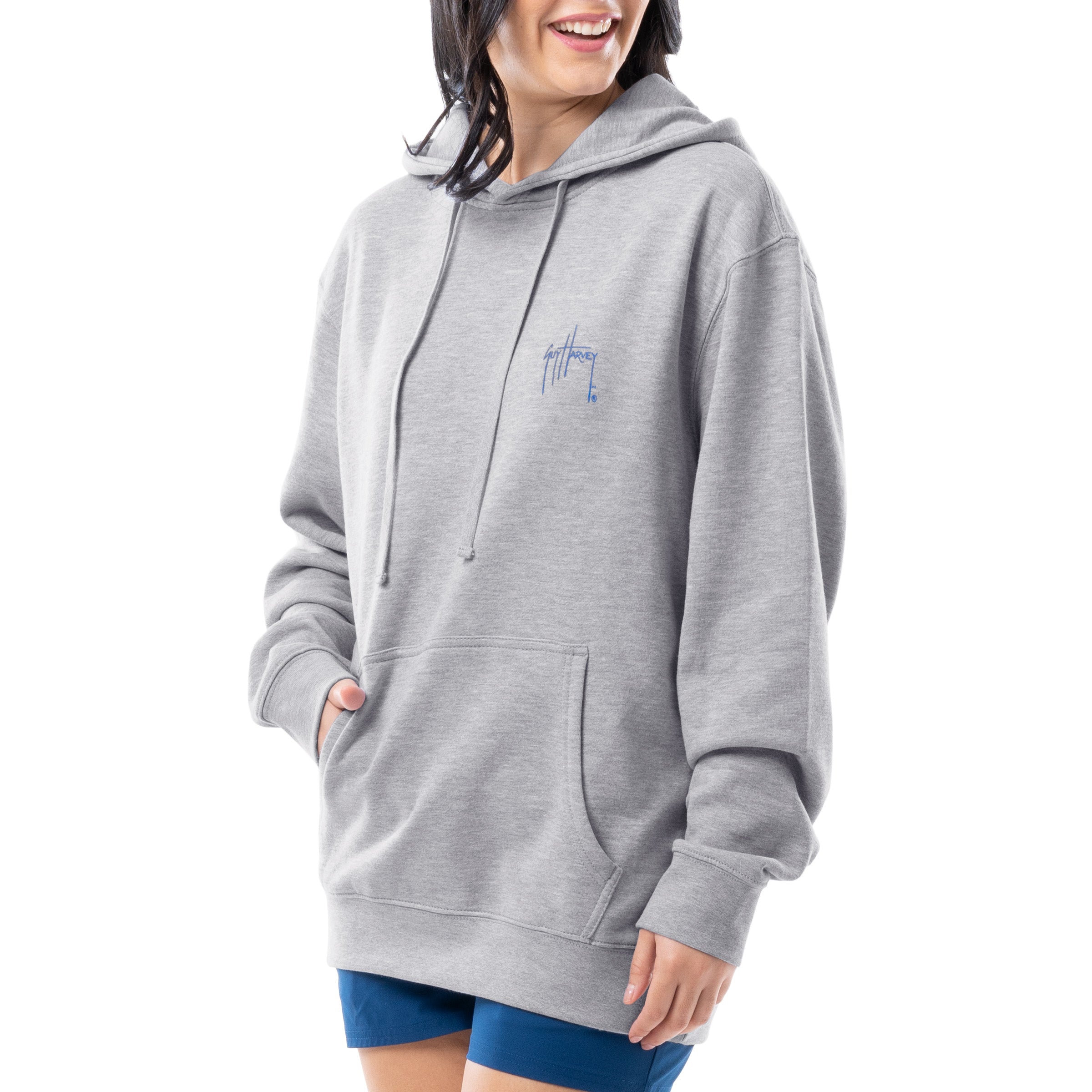 Ladies Marlin Sunrise Fleece Hoodie View 13