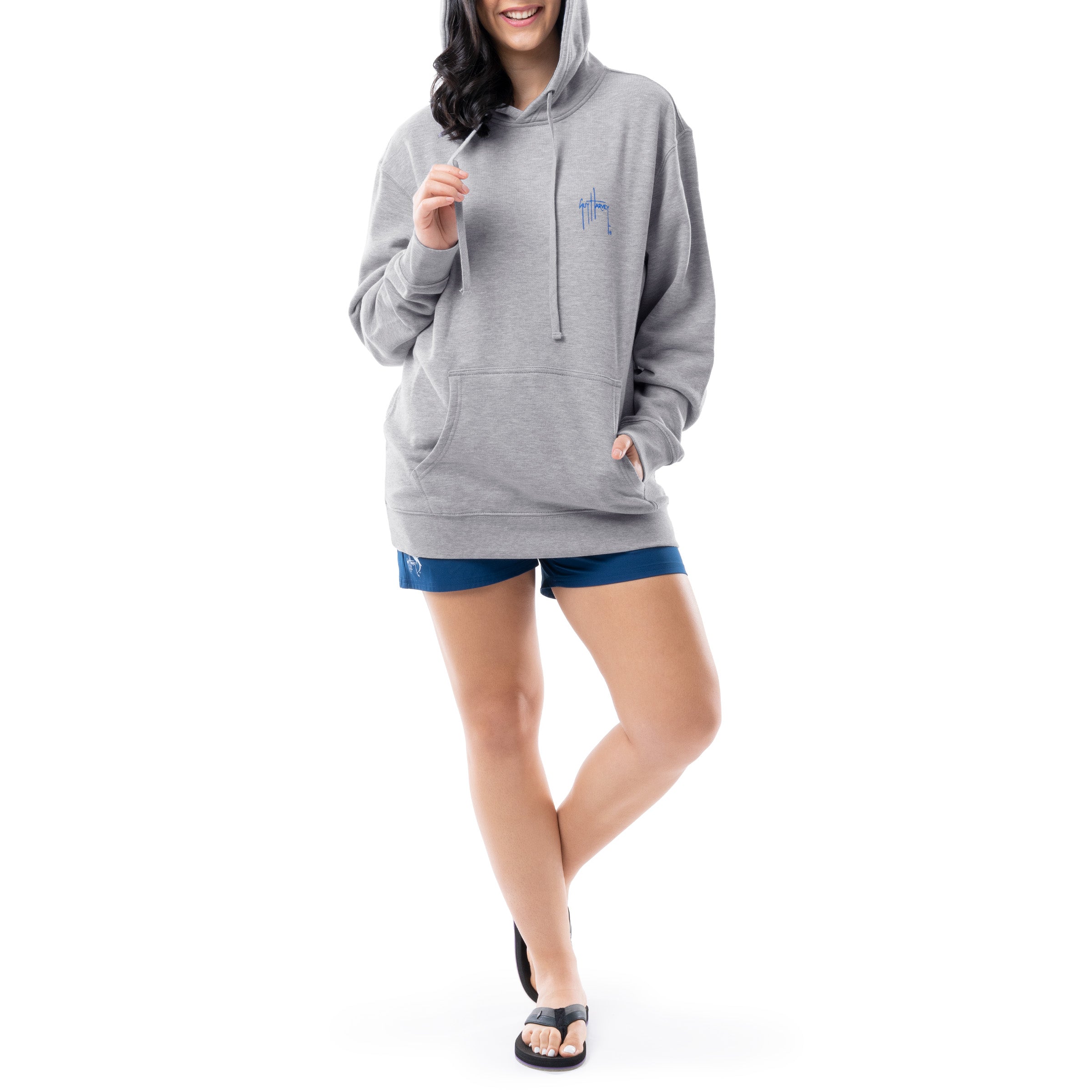 Ladies Marlin Sunrise Fleece Hoodie View 14