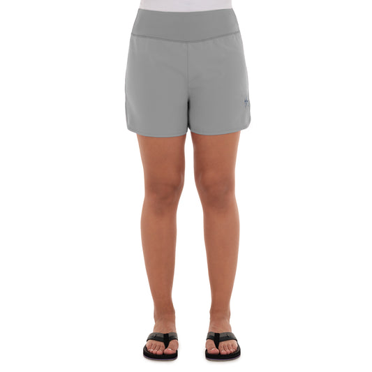 Ladies Core Solid Grey Performance Short View 1