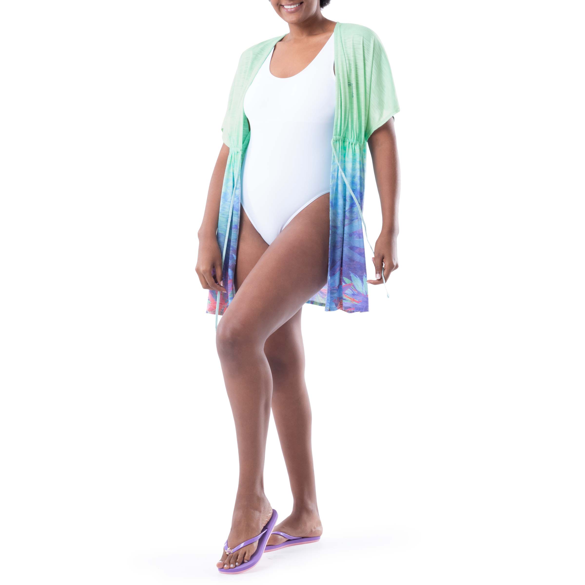 Ladies Feeling Tropical Kaftan Cover-up View 8