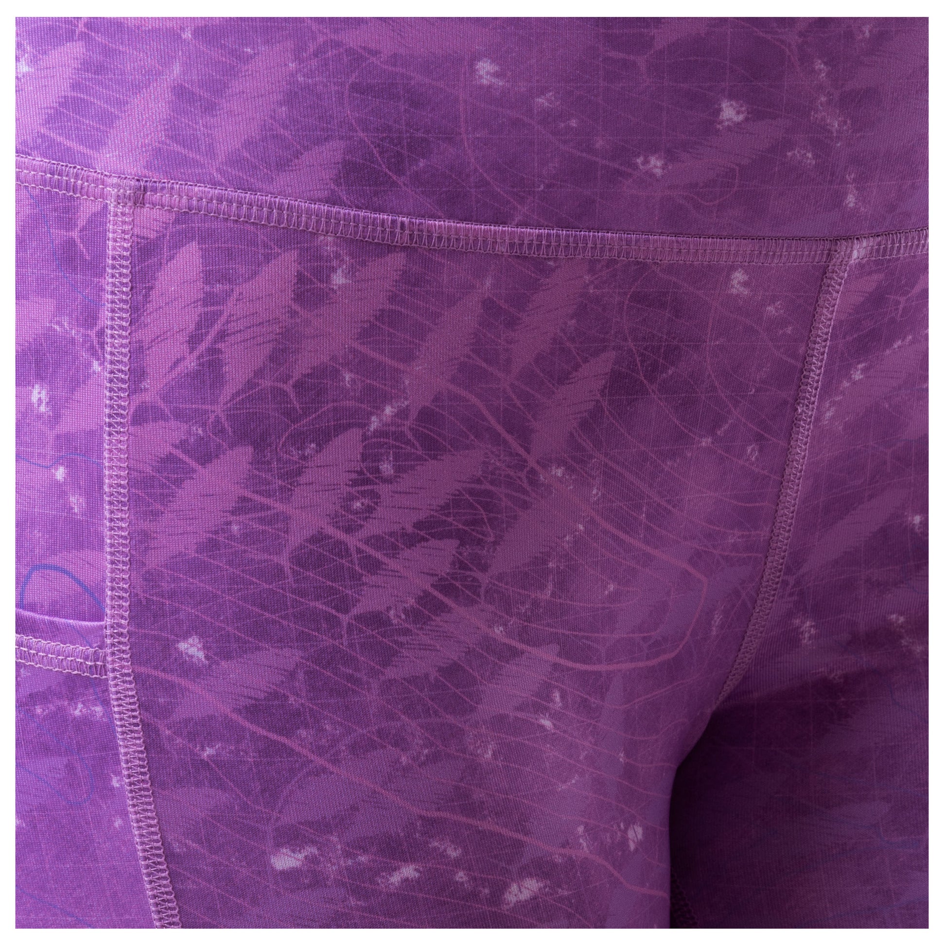 Ladies Purple Radar Yoga Pants View 4
