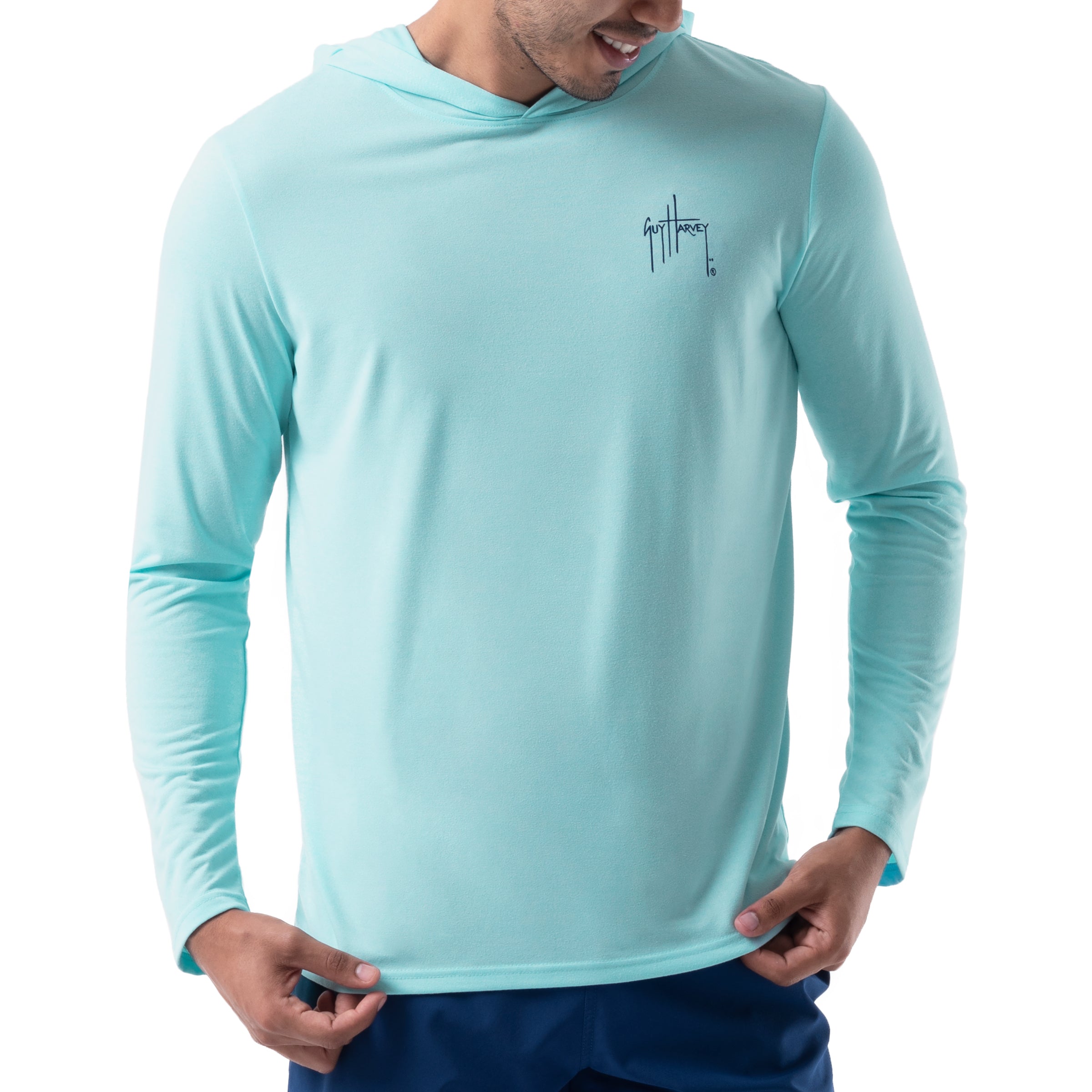 Men's Scribble Marlin Performance Hoodie View 2