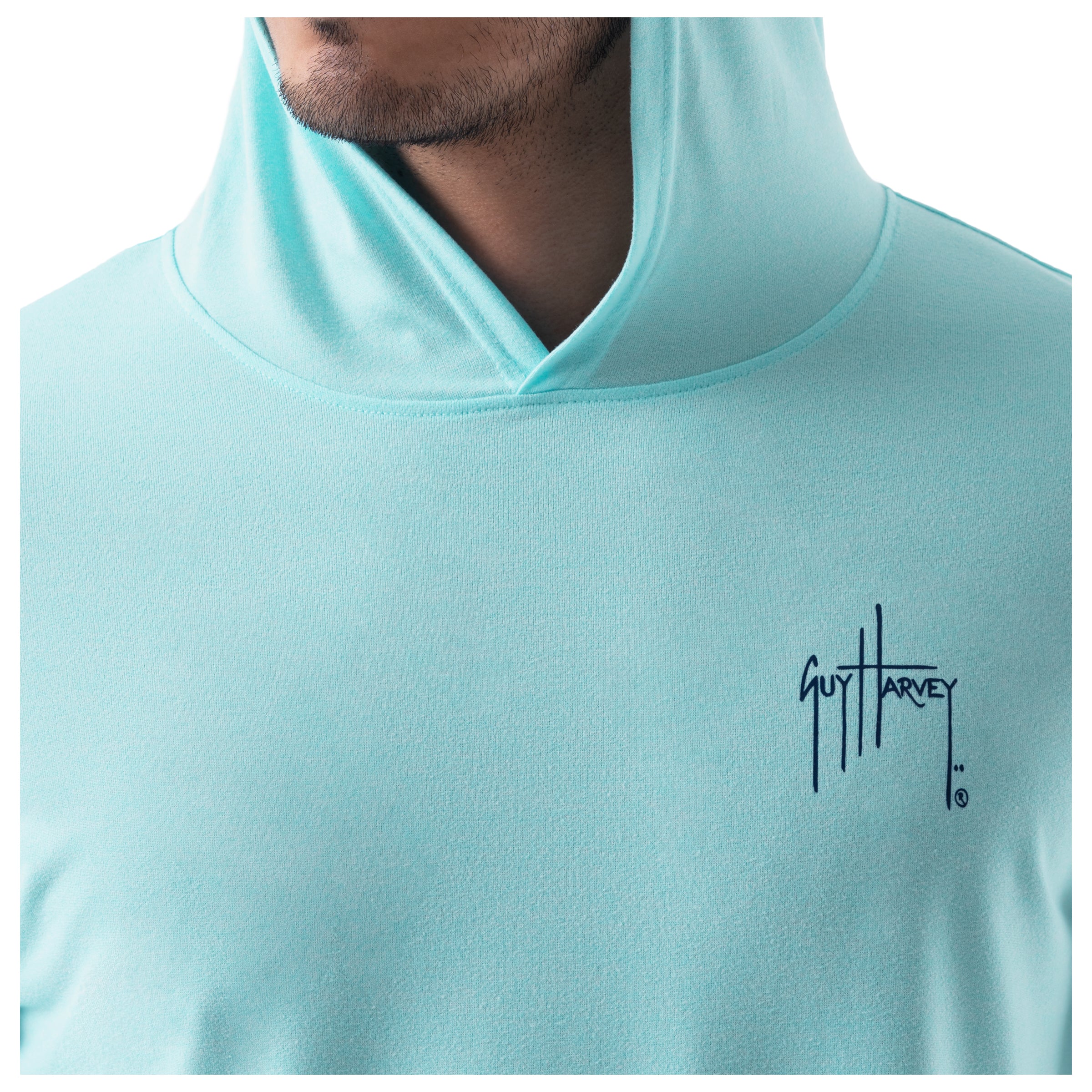 Men's Scribble Marlin Performance Hoodie View 5