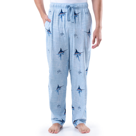 Men's Nautical Chart Knit Sleep Pant View 1