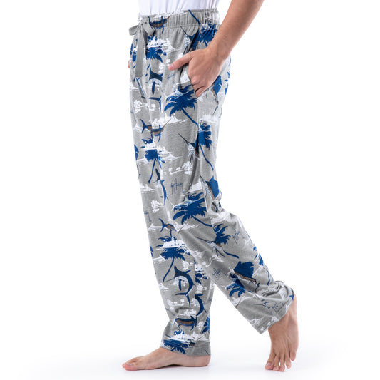 Men's Tropics Swordfish Knit Sleep Pant View 2