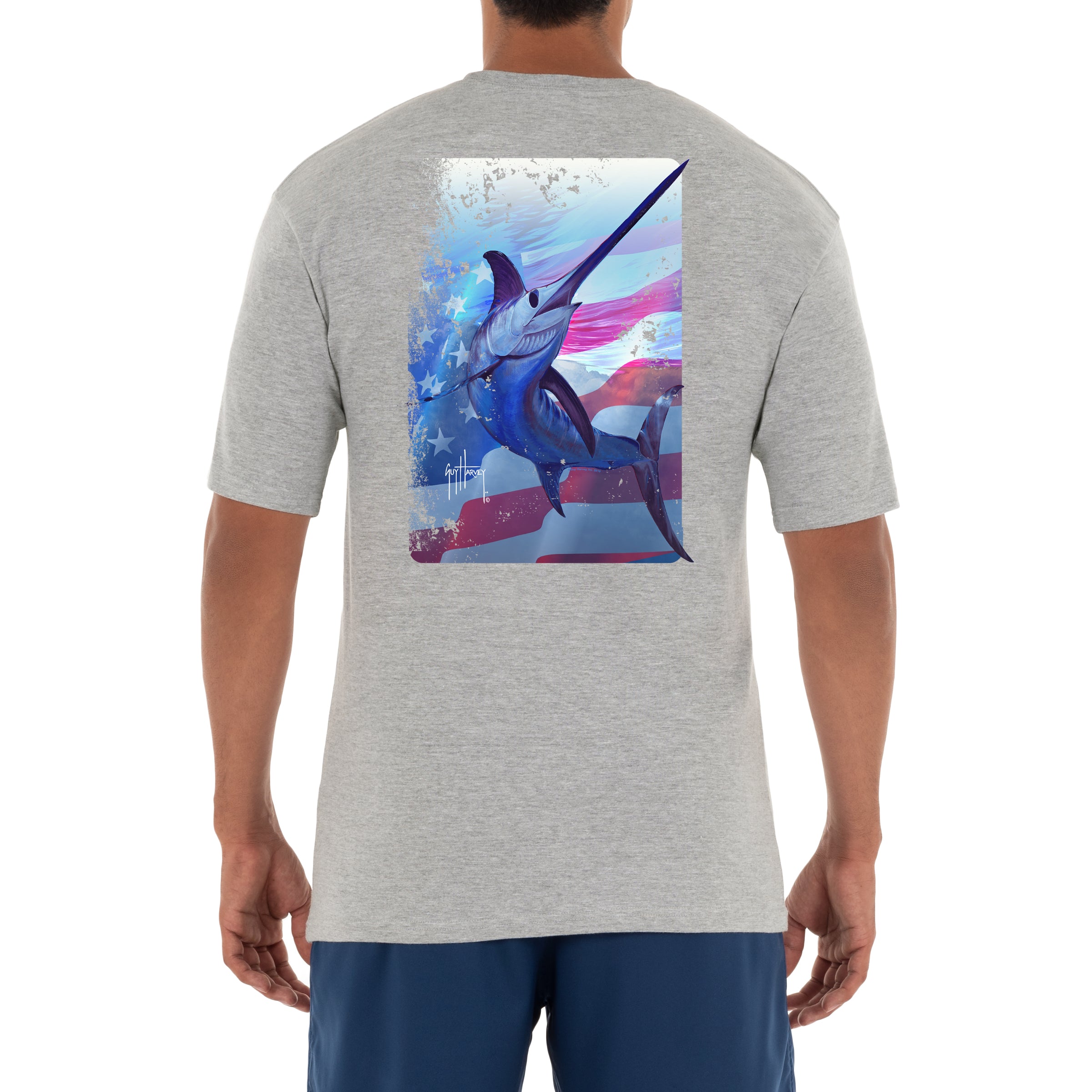 Men's Swords And Stars Short Sleeve T-Shirt View 4