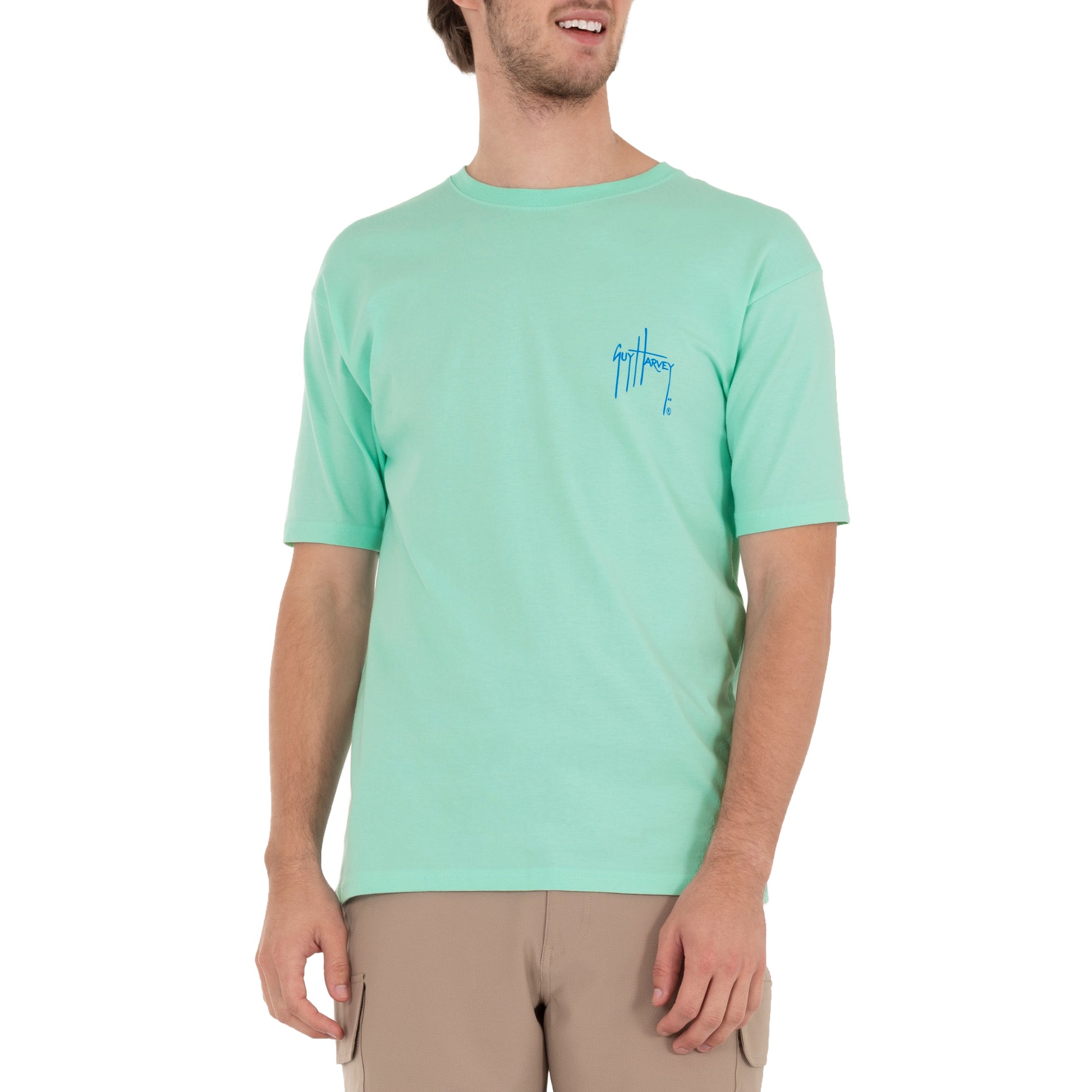 Men's 'Cape Hatteras Lighthouse' Short Sleeve Crew Neck T-Shirt View 4