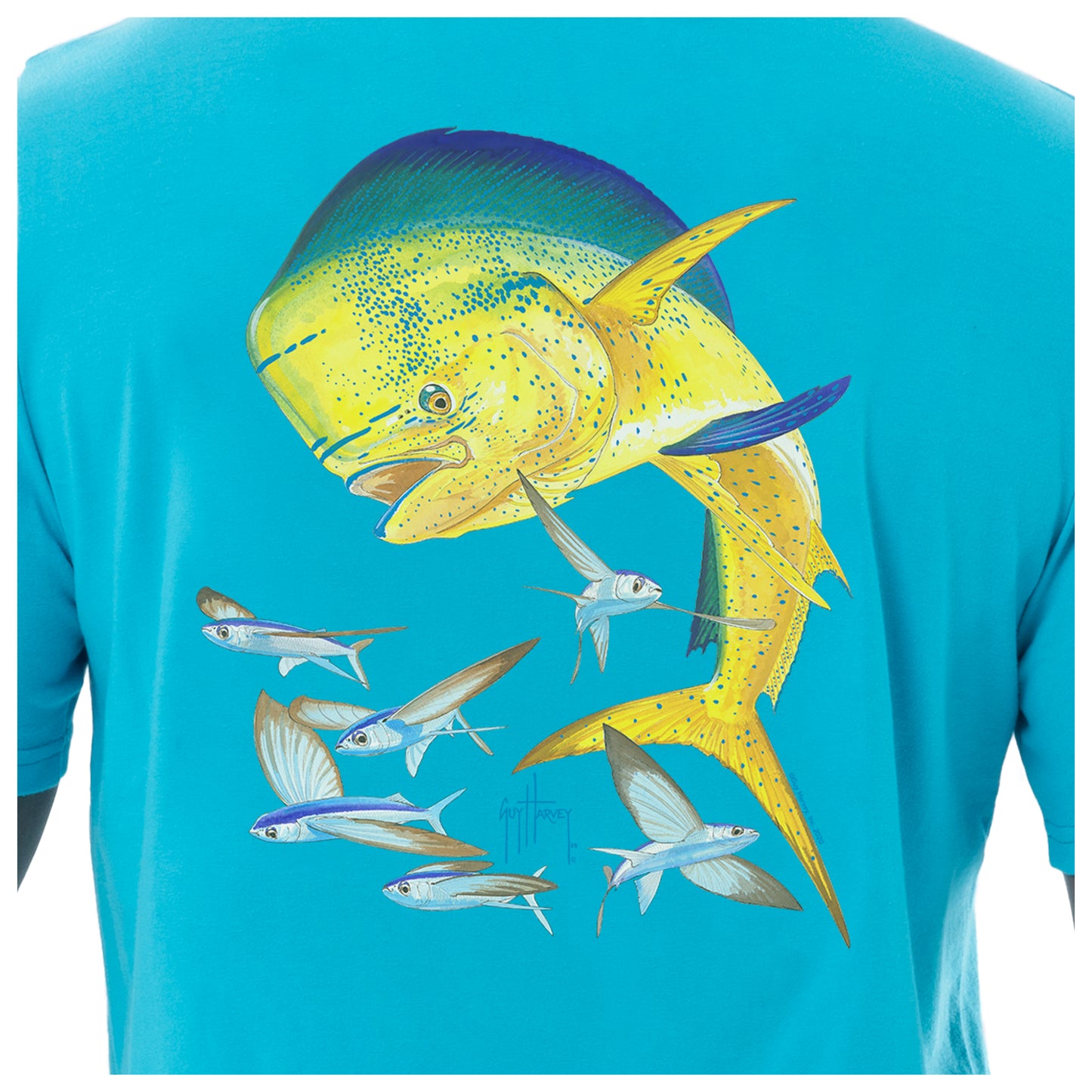 Men's Short Sleeve Bull Dolphin T-Shirt View 3
