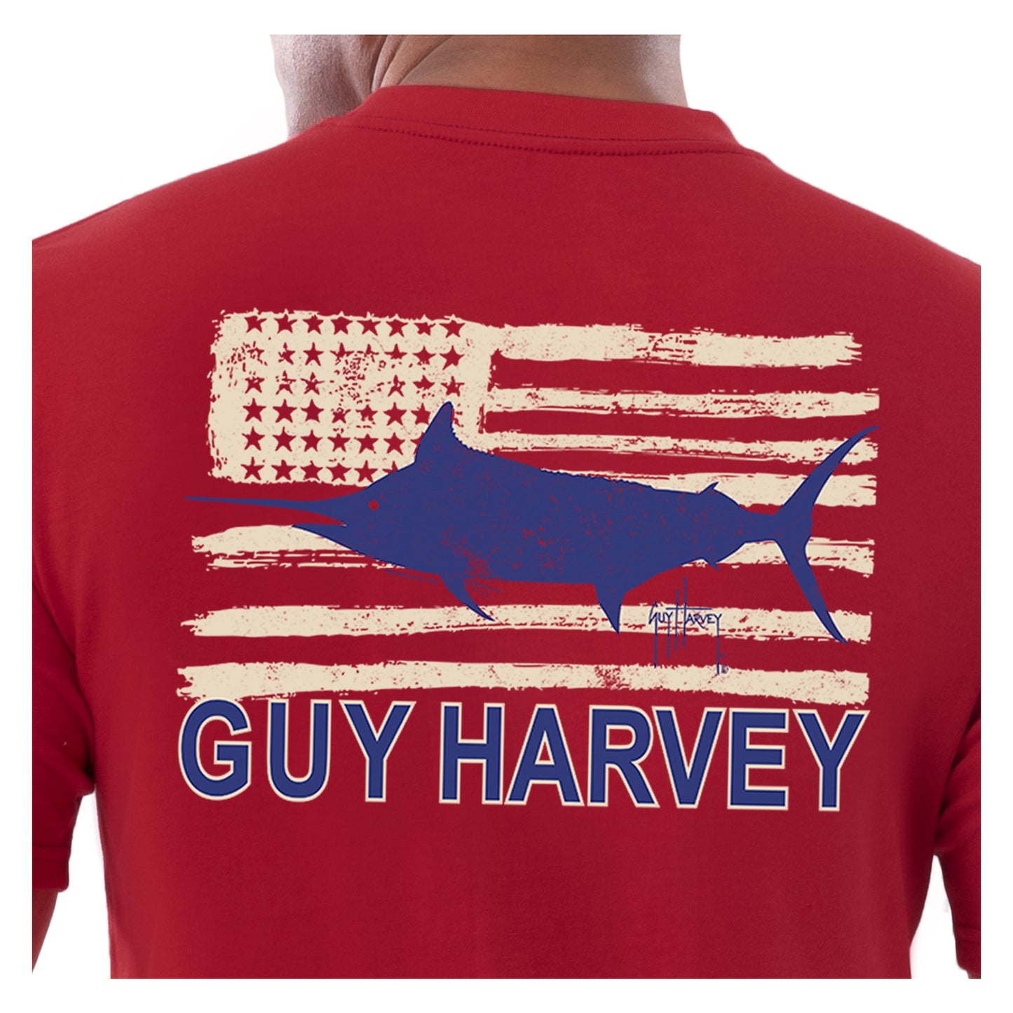 Men's Americana Fish Short Sleeve Pocket T-Shirt