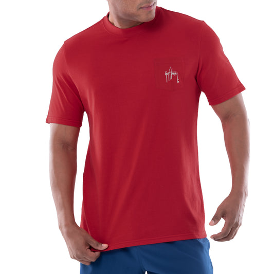 Men's Inshore Slam Short Sleeve Pocket T-Shirt View 2