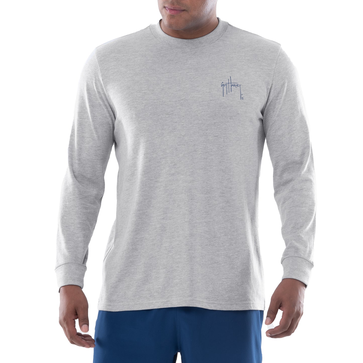 Men's Marlin Boat Long Sleeve T-Shirt View 2