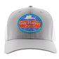 Men's Grey Classic Fin Performance Flex Fitted Trucker Hat View 2