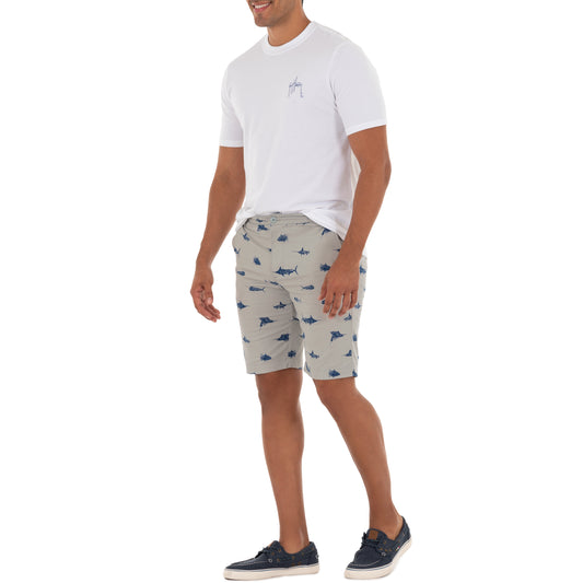 Men's 9" Performance Printed Woven Short View 1