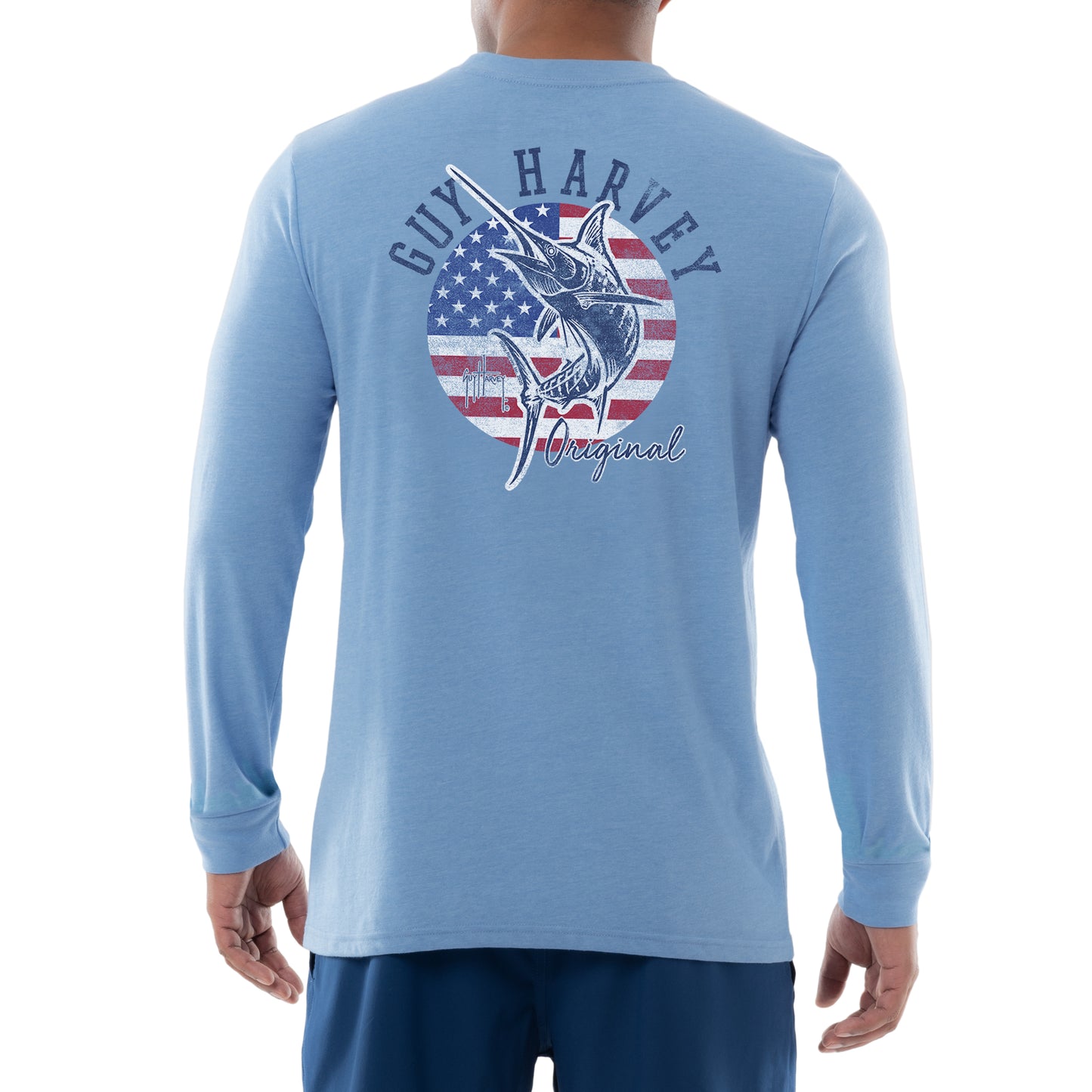 Men's Flag Fish Long Sleeve T-Shirt – Guy Harvey