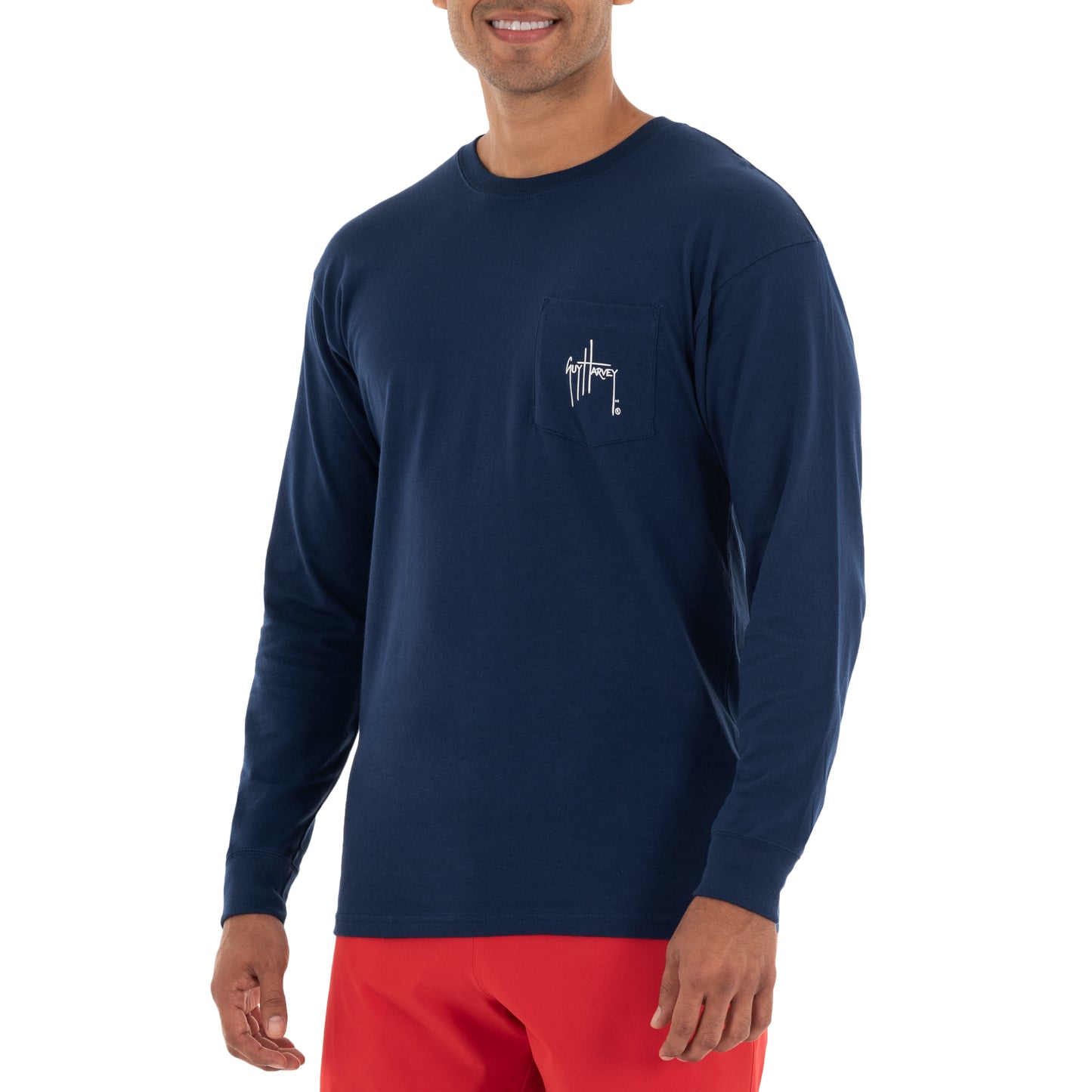 Men's Mahi Long Sleeve Pocket T-Shirt View 3