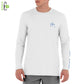 Mens Core Solid Long Sleeve Sun Protection White Top