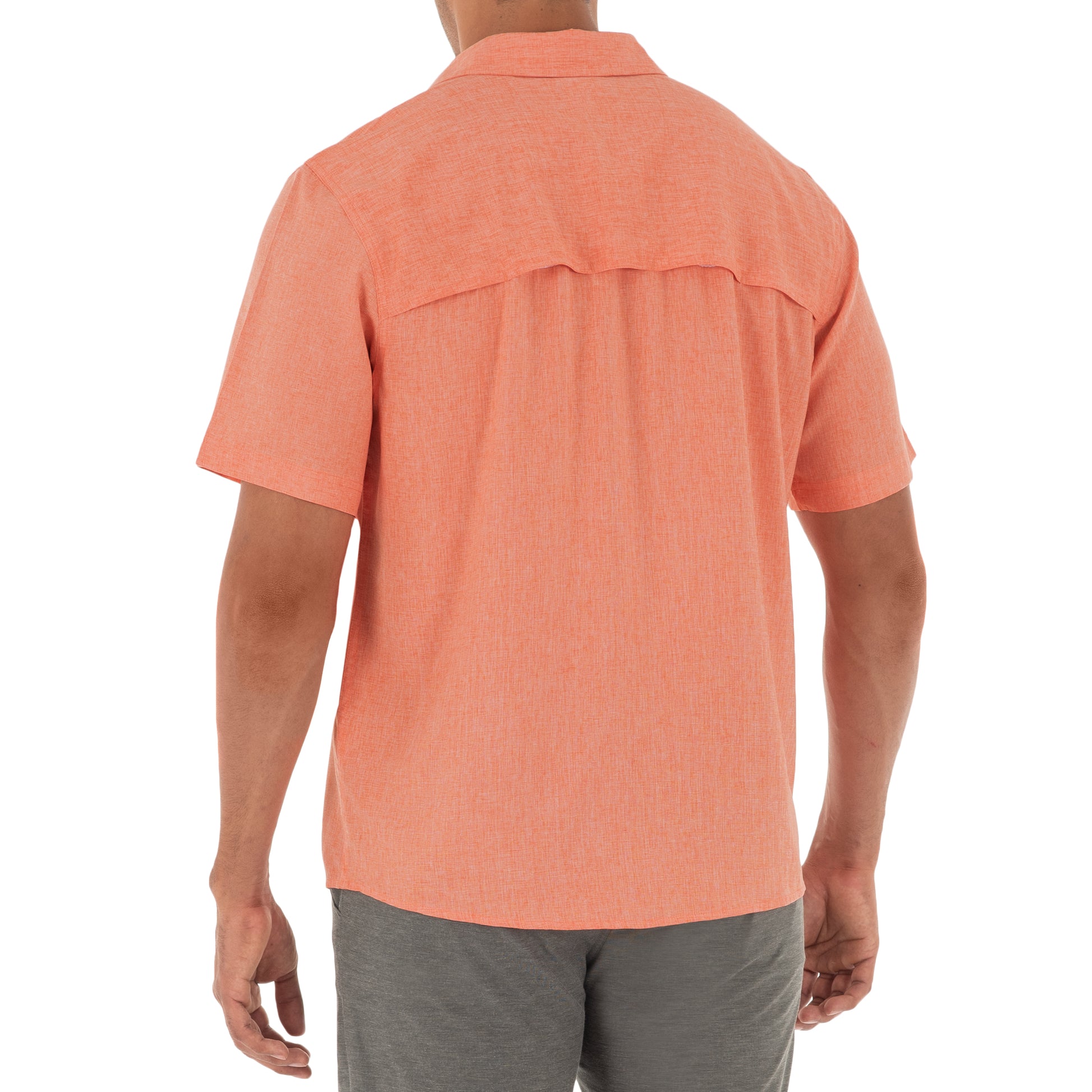 Crown & Ivy Boy's Short Sleeve Fishing Shirt - Hot Pink- Size XL