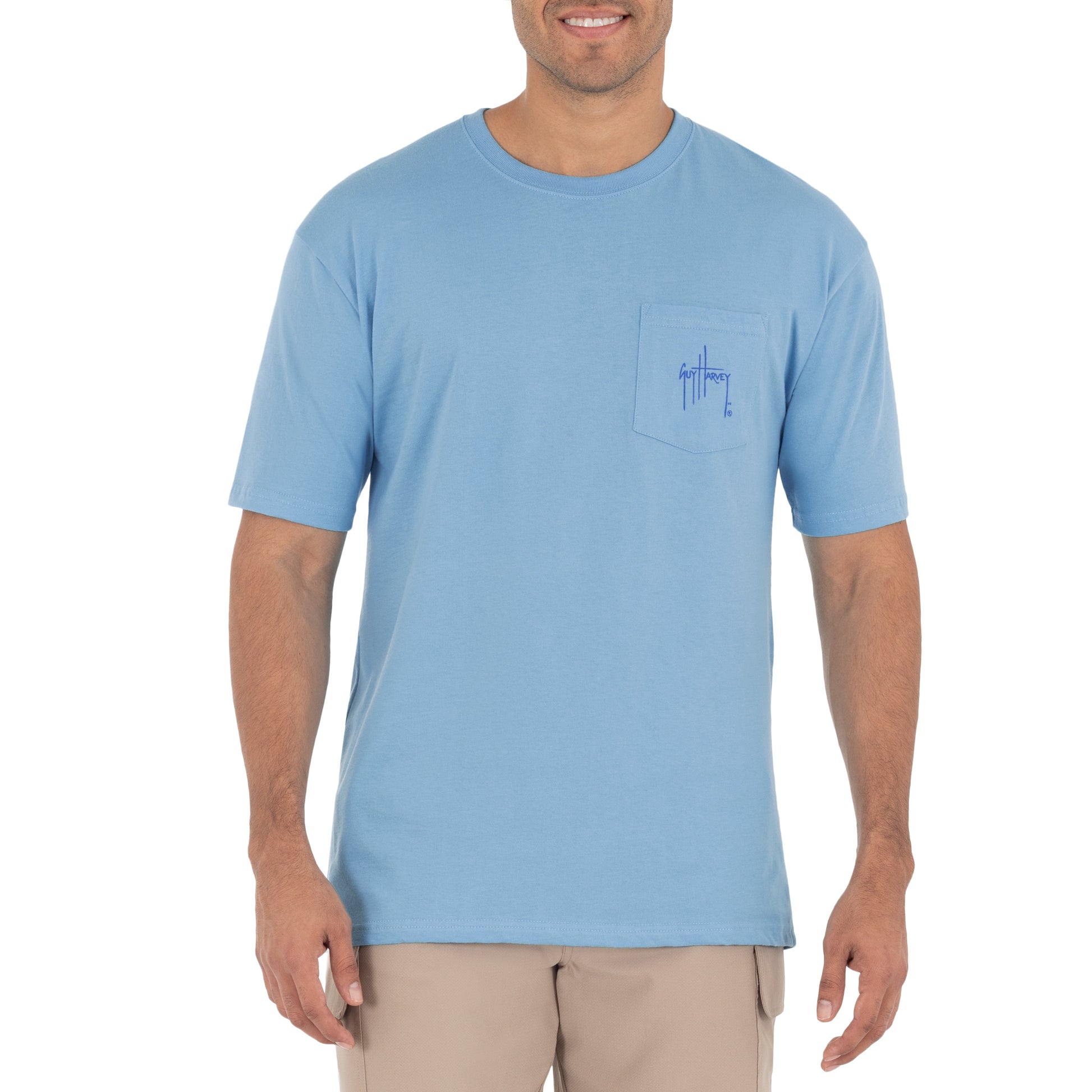 Guy Harvey Sailfish Boat Ladies Back-Print T-Shirt