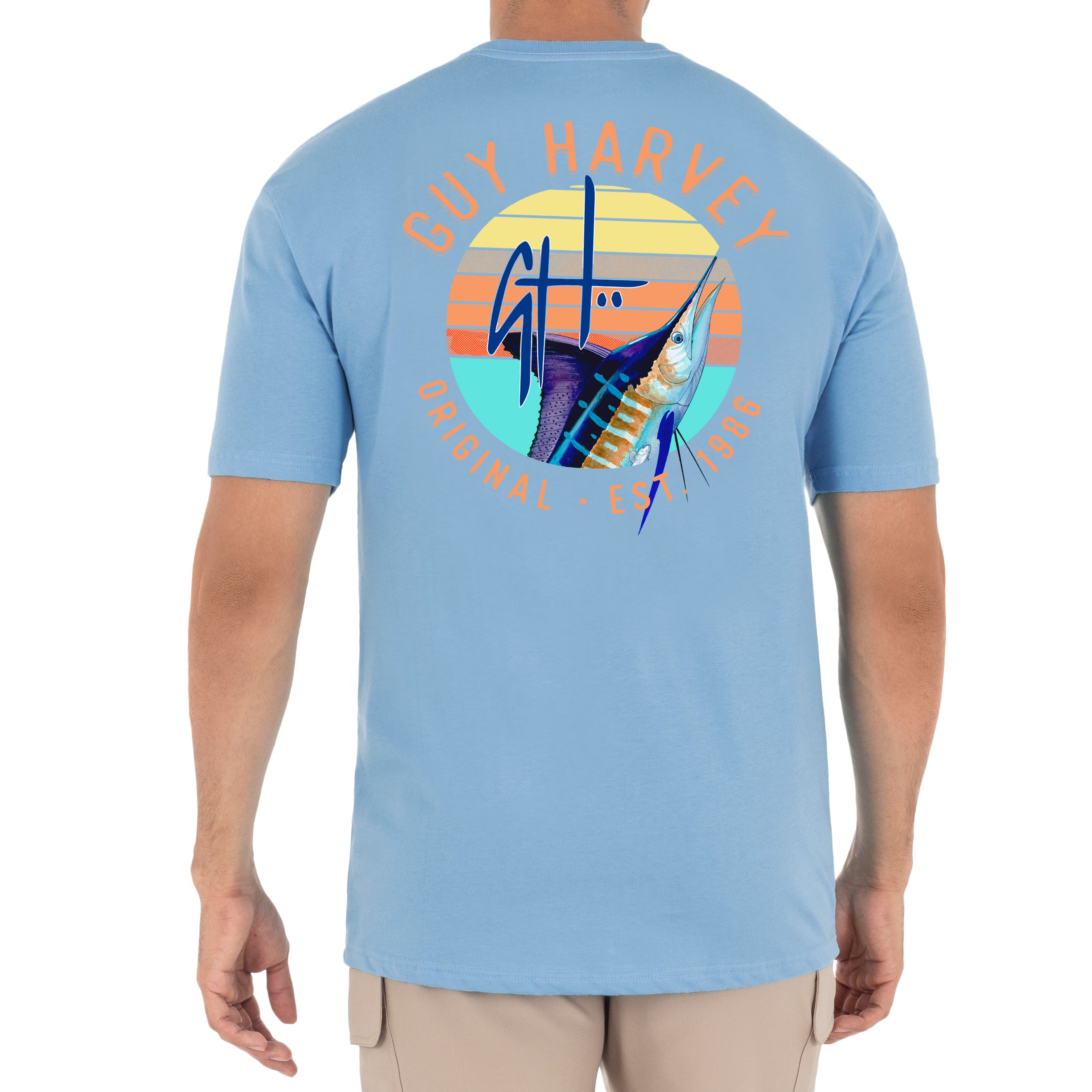 Men's GH Sunset Short Sleeve Pocket T-Shirt – Guy Harvey