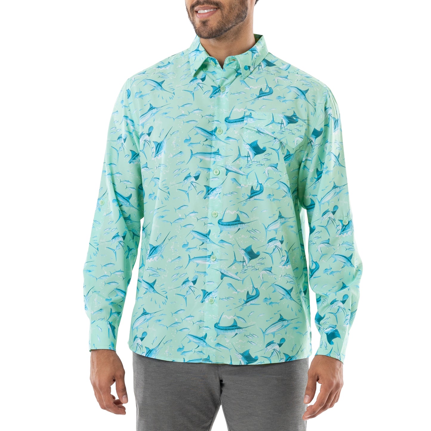 Men's Tonal Bills Long Sleeve Fishing Shirt – Guy Harvey