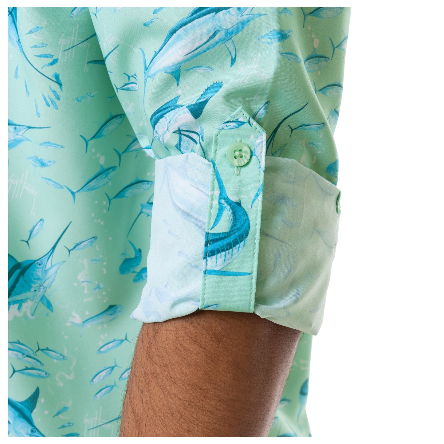 Men's Tonal Bills Long Sleeve Fishing Shirt