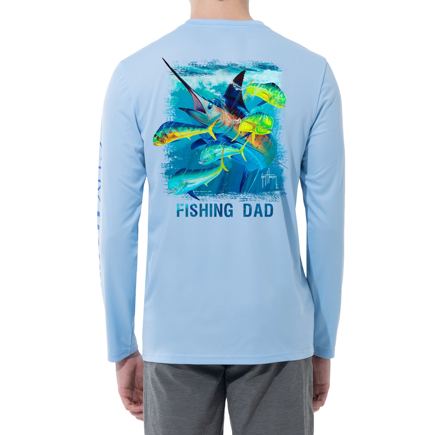 Men's 2022 Fishing Dad Performance Fishing Shirt UPF 50+