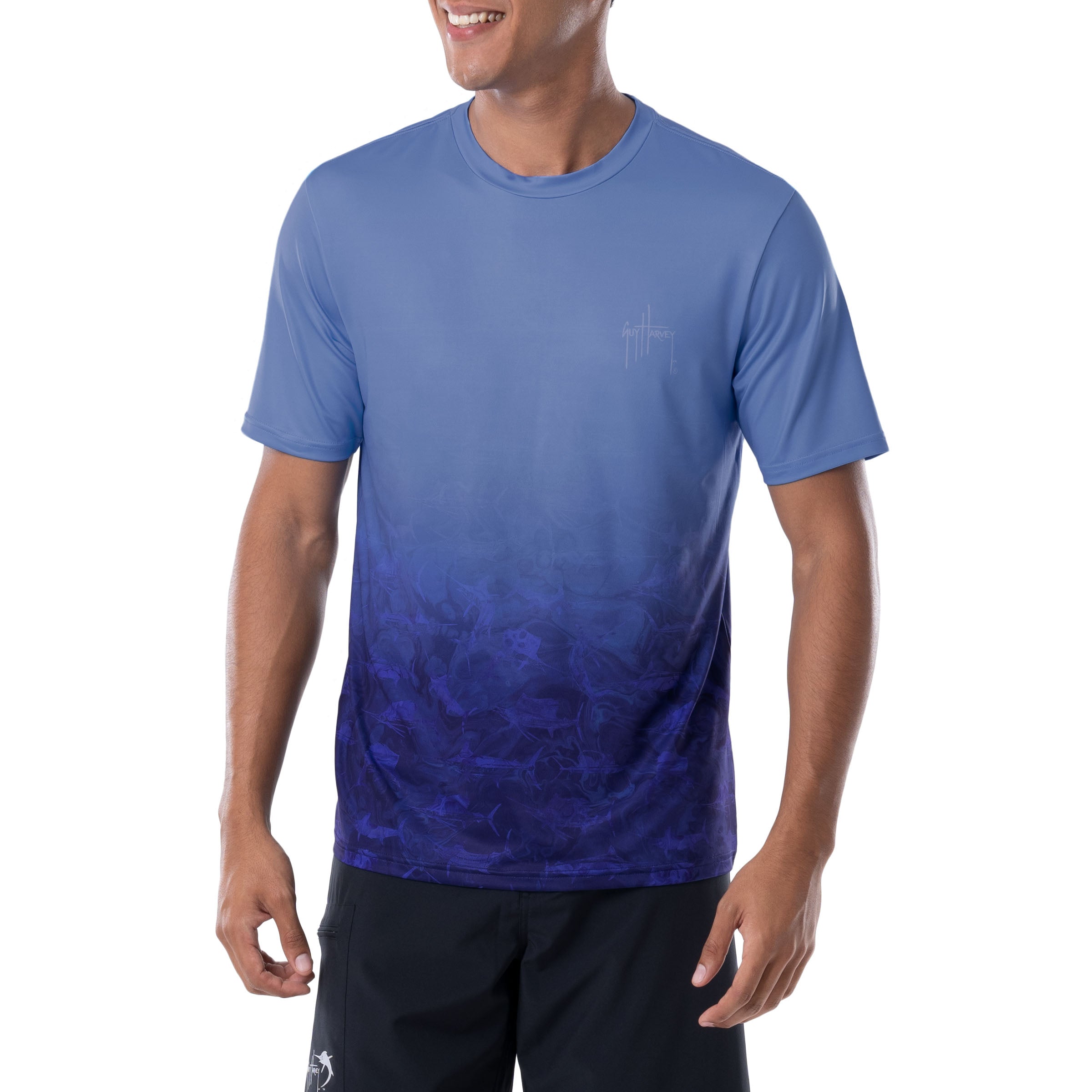 Men's Ombre Bills Short Sleeve Performance Top View 7