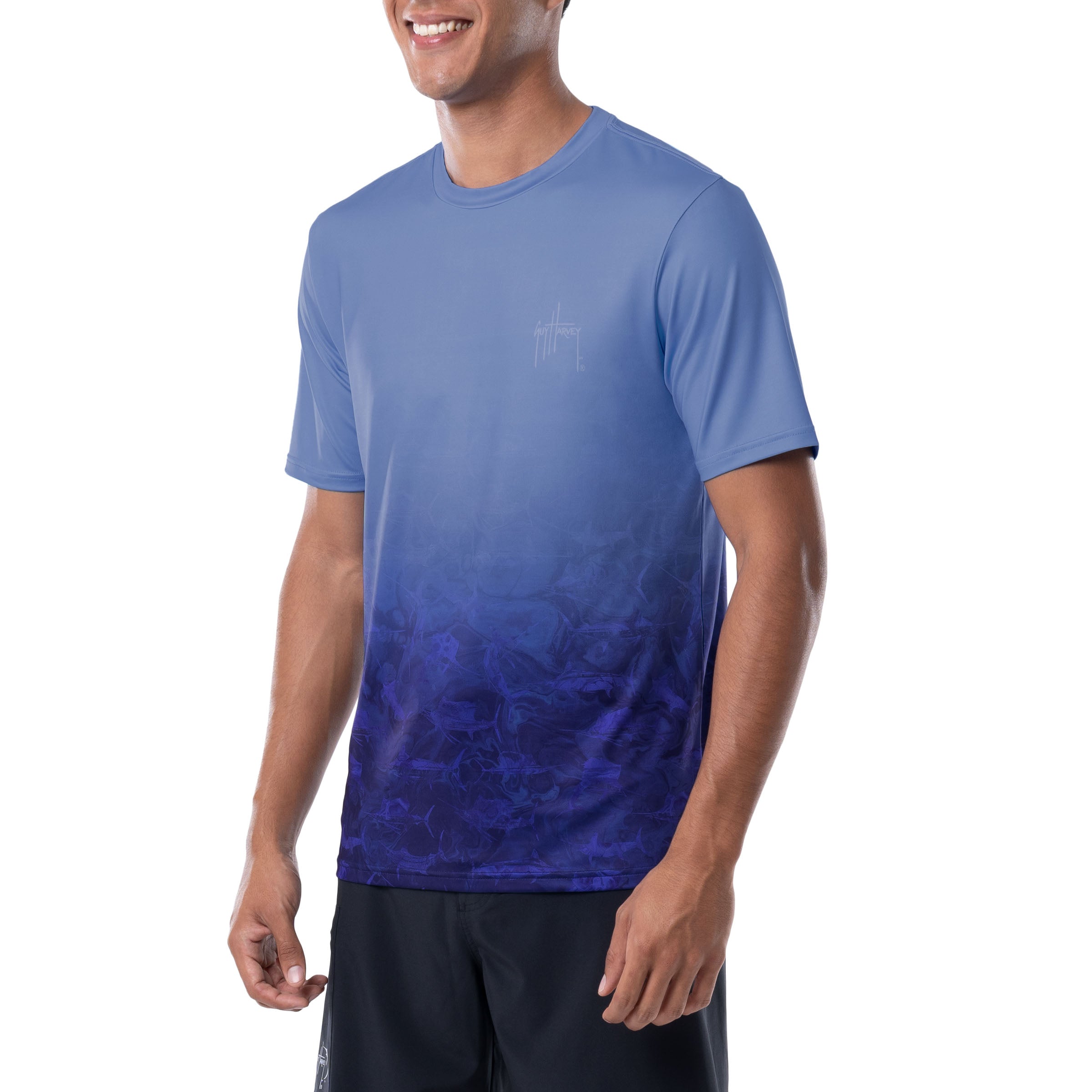 Men's Ombre Bills Short Sleeve Performance Top View 12